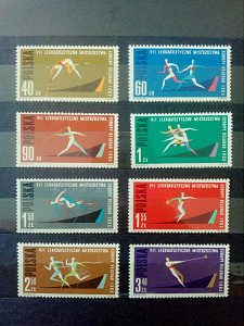 Польша 1962, Виды Спорта, 8 марок